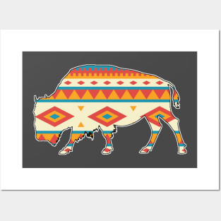 Bison Pattern - 2 Posters and Art